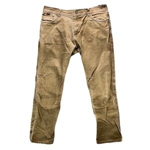Kuhl Rydr Pants Mens 38x34 Tan Vintage Patina Dye Articulated Knee Workwear